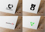 design a clever minimalist negative space logo